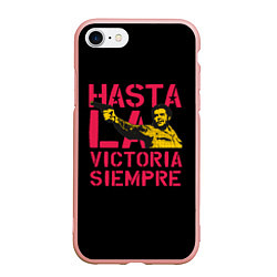 Чехол iPhone 7/8 матовый Hasta La Victoria Siempre, цвет: 3D-светло-розовый