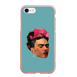 Чехол iPhone 7/8 матовый Фрида, цвет: 3D-светло-розовый