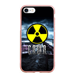 Чехол iPhone 7/8 матовый S.T.A.L.K.E.R: Саша, цвет: 3D-светло-розовый