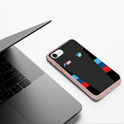 Чехол iPhone 7/8 матовый BMW 2018 Sport, цвет: 3D-светло-розовый — фото 2