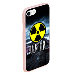 Чехол iPhone 7/8 матовый S.T.A.L.K.E.R: Сергей, цвет: 3D-светло-розовый — фото 2
