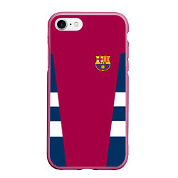 Чехол iPhone 7/8 матовый Barcelona FC: Vintage 2018, цвет: 3D-малиновый