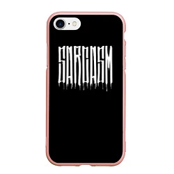 Чехол iPhone 7/8 матовый Sarcasm, цвет: 3D-светло-розовый