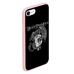 Чехол iPhone 7/8 матовый Deep Purple: Dark Dragon, цвет: 3D-светло-розовый — фото 2