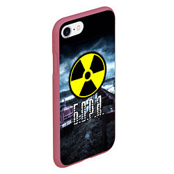 Чехол iPhone 7/8 матовый S.T.A.L.K.E.R: Боря, цвет: 3D-малиновый — фото 2