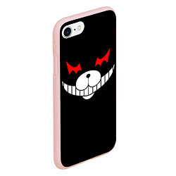 Чехол iPhone 7/8 матовый Monokuma Black, цвет: 3D-светло-розовый — фото 2