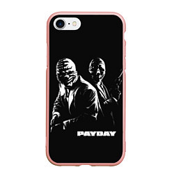Чехол iPhone 7/8 матовый Payday, цвет: 3D-светло-розовый