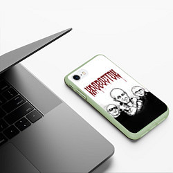 Чехол iPhone 7/8 матовый Кровосток, цвет: 3D-салатовый — фото 2