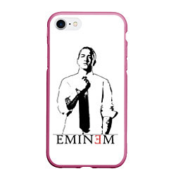 Чехол iPhone 7/8 матовый Mr Eminem, цвет: 3D-малиновый