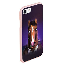 Чехол iPhone 7/8 матовый BoJack, цвет: 3D-светло-розовый — фото 2