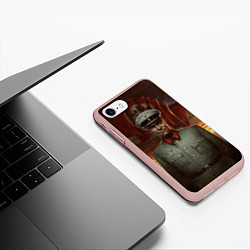 Чехол iPhone 7/8 матовый Wolfenstein: Wilhelm Strasse, цвет: 3D-светло-розовый — фото 2
