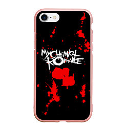 Чехол iPhone 7/8 матовый My Chemical Romance, цвет: 3D-светло-розовый