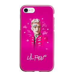 Чехол iPhone 7/8 матовый Lil Peep: Pink Light
