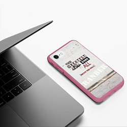 Чехол iPhone 7/8 матовый The Cranberries: Shoot The Wall, цвет: 3D-малиновый — фото 2