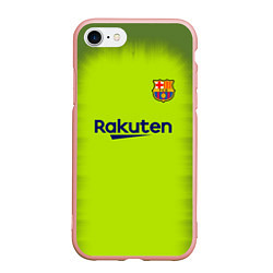 Чехол iPhone 7/8 матовый FC Barcelona: Home 18/19, цвет: 3D-светло-розовый