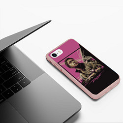 Чехол iPhone 7/8 матовый Gosling Drive, цвет: 3D-светло-розовый — фото 2