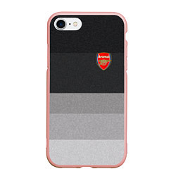 Чехол iPhone 7/8 матовый ФК Арсенал: Серый стиль