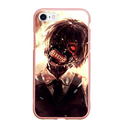 Чехол iPhone 7/8 матовый Tokyo Ghoul, цвет: 3D-светло-розовый