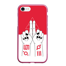 Чехол iPhone 7/8 матовый 30 STM: Faith Hands