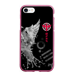 Чехол iPhone 7/8 матовый 30 STM: Grey Bird, цвет: 3D-малиновый