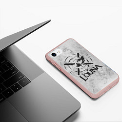 Чехол iPhone 7/8 матовый Louna: Сделай громче, цвет: 3D-светло-розовый — фото 2
