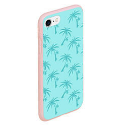 Чехол iPhone 7/8 матовый GTA VC: Blue Palms, цвет: 3D-светло-розовый — фото 2