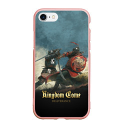 Чехол iPhone 7/8 матовый Kingdom Come: Deliverance, цвет: 3D-светло-розовый