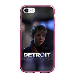Чехол iPhone 7/8 матовый Detroit: Kara, цвет: 3D-малиновый