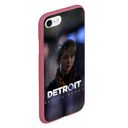 Чехол iPhone 7/8 матовый Detroit: Kara, цвет: 3D-малиновый — фото 2