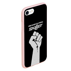 Чехол iPhone 7/8 матовый Skillet: Rise in revolution, цвет: 3D-светло-розовый — фото 2