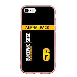 Чехол iPhone 7/8 матовый Rainbow Six Siege: Alpha Pack, цвет: 3D-светло-розовый