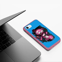 Чехол iPhone 7/8 матовый Cuddle Team Leader, цвет: 3D-малиновый — фото 2