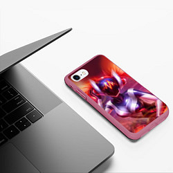 Чехол iPhone 7/8 матовый DJ Sona: LoL, цвет: 3D-малиновый — фото 2