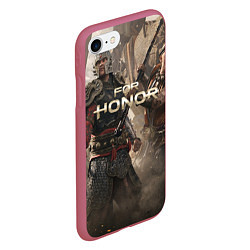 Чехол iPhone 7/8 матовый For Honor, цвет: 3D-малиновый — фото 2