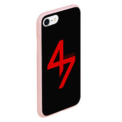 Чехол iPhone 7/8 матовый Hitman: Agent 47, цвет: 3D-светло-розовый — фото 2