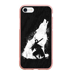 Чехол iPhone 7/8 матовый Dark Souls: Howling Wolf