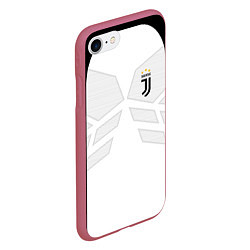 Чехол iPhone 7/8 матовый JUVENTUS SPORT, цвет: 3D-малиновый — фото 2