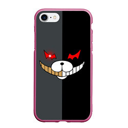 Чехол iPhone 7/8 матовый KUROKUMA x MONOKUMA, цвет: 3D-малиновый