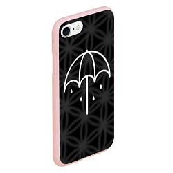Чехол iPhone 7/8 матовый BMTH Umbrella, цвет: 3D-светло-розовый — фото 2