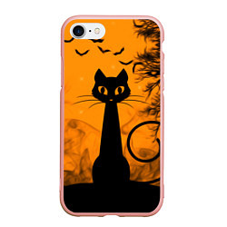 Чехол iPhone 7/8 матовый Halloween Cat