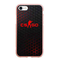 Чехол iPhone 7/8 матовый CS:GO Grey Carbon