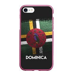 Чехол iPhone 7/8 матовый Dominica Style, цвет: 3D-малиновый