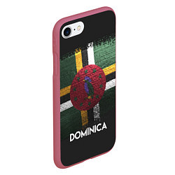 Чехол iPhone 7/8 матовый Dominica Style, цвет: 3D-малиновый — фото 2
