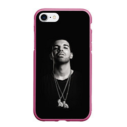 Чехол iPhone 7/8 матовый Drake, цвет: 3D-малиновый