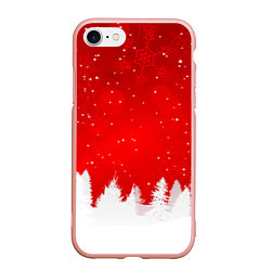 Чехол iPhone 7/8 матовый Christmas pattern