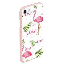 Чехол iPhone 7/8 матовый Lil Peep: Pink Flamingo, цвет: 3D-светло-розовый — фото 2