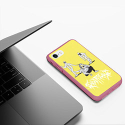 Чехол iPhone 7/8 матовый Ghostemane Mercury, цвет: 3D-малиновый — фото 2