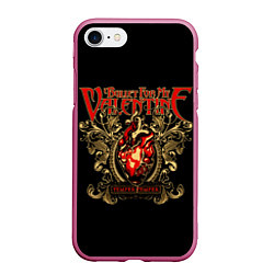 Чехол iPhone 7/8 матовый Bullet For My Valentine, цвет: 3D-малиновый