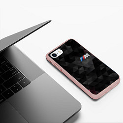 Чехол iPhone 7/8 матовый BMW M: Polygon, цвет: 3D-светло-розовый — фото 2