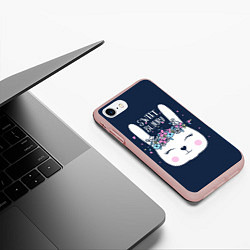 Чехол iPhone 7/8 матовый Sweet Bunny, цвет: 3D-светло-розовый — фото 2
